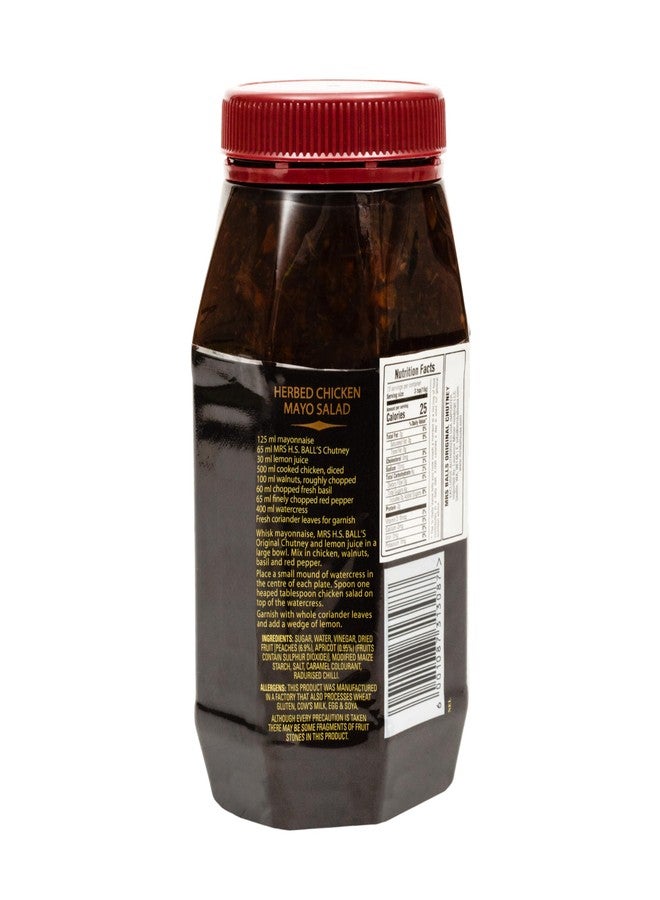 Mrs H.S. Balls H S Chutney Original Flavor The Recipe That Survied A Shipwreck, (1) 1.1Kg, In A Wide Mouth Octagonal Plastic Jar - Imported from South Africa - - Image 2