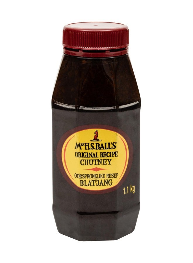 Mrs H.S. Balls H S Chutney Original Flavor The Recipe That Survied A Shipwreck, (1) 1.1Kg, In A Wide Mouth Octagonal Plastic Jar - Imported from South Africa - - Image 1