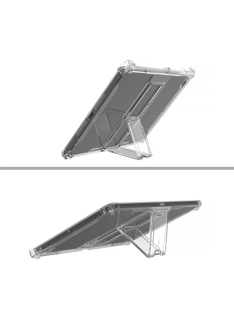 Transparent Stand Case for Huawei MatePad SE 10.4-Inch (2022 Release) – Shockproof Slim Lightweight TPU Bumper, Anti-Yellowing Kickstand Cover with Pencil Holder, Clear Protective Tablet Case - Image 3