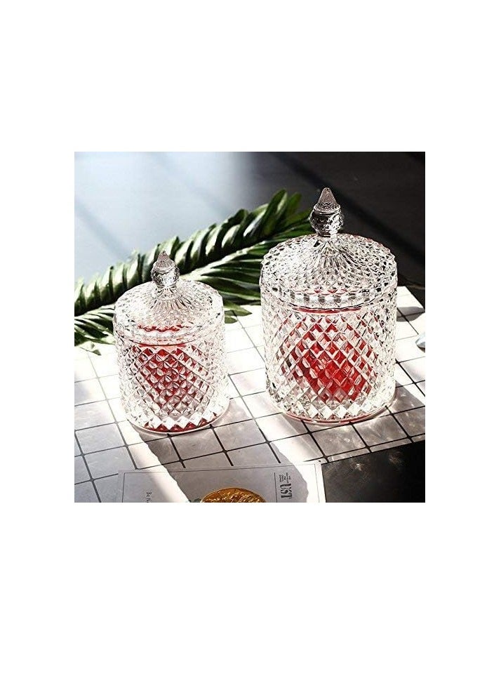 Faceted Crystal Storage Jar – Elegant Candy, Cookie, or Biscuit Barrel, Versatile and Stylish Home Décor, Ideal for Organizing Treats, Sweets, and Small Items, Perfect for Kitchen or Living Room Display - Image 5
