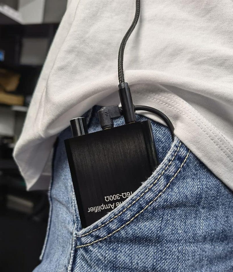 LVY Portable Headphone Amplifier 3.5mm Audio Rechargeable Two-Stage GAIN Switch HiFi Headphone Amplifier Compatible MP3/4, Phones, Computer and Various 3.5mm Audio Digital Devices - Image 4