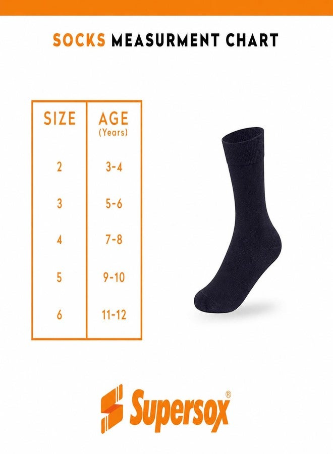 Supersox Bamboo Regular School Uniform Socks for Kids | Sustainable Bamboo Fabric | Breathable, Moisture Absorbent & Odour Resistant | Extra Durable Welt for All-Day Comfort | Pack of 3, Black, 6-9 Y - Image 5