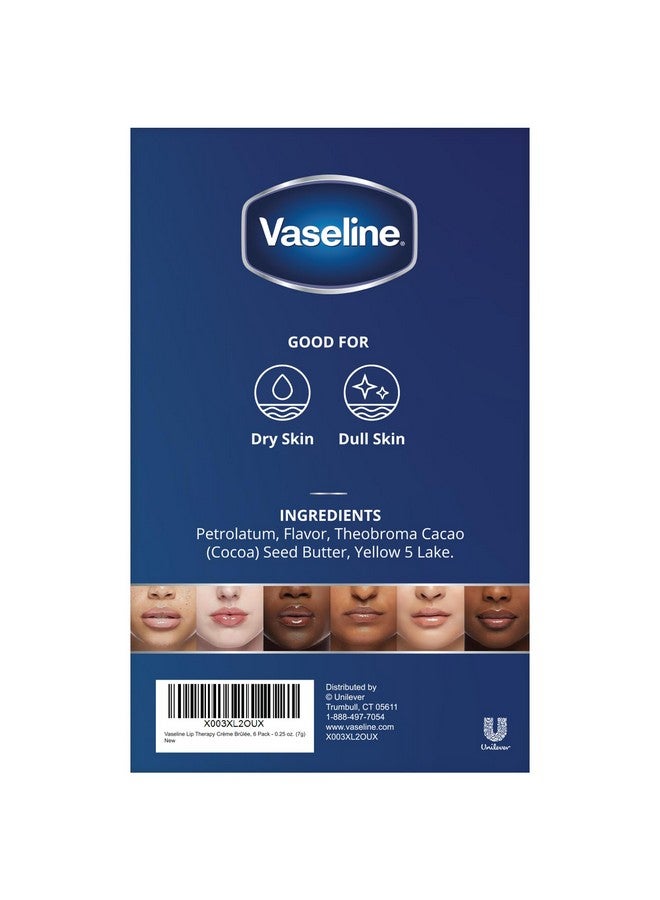 Vaseline Lip Therapy, Creme Brulee 0.25 oz (6 Pack) - Image 4