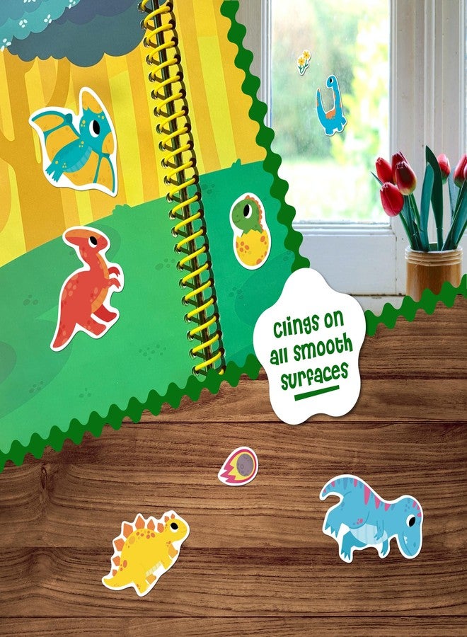 DINO MINI Stick4Ever Jelly Sticker Book - for Kids - Waterproof, Easy to Clean Jelly Stickers - Busy Book for Toddlers with 50 Pcs of Jelly Stickers (Dinosaurs) - Image 2