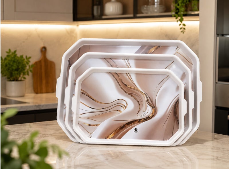 Dream 3 Melamine Serving Trays - Image 1