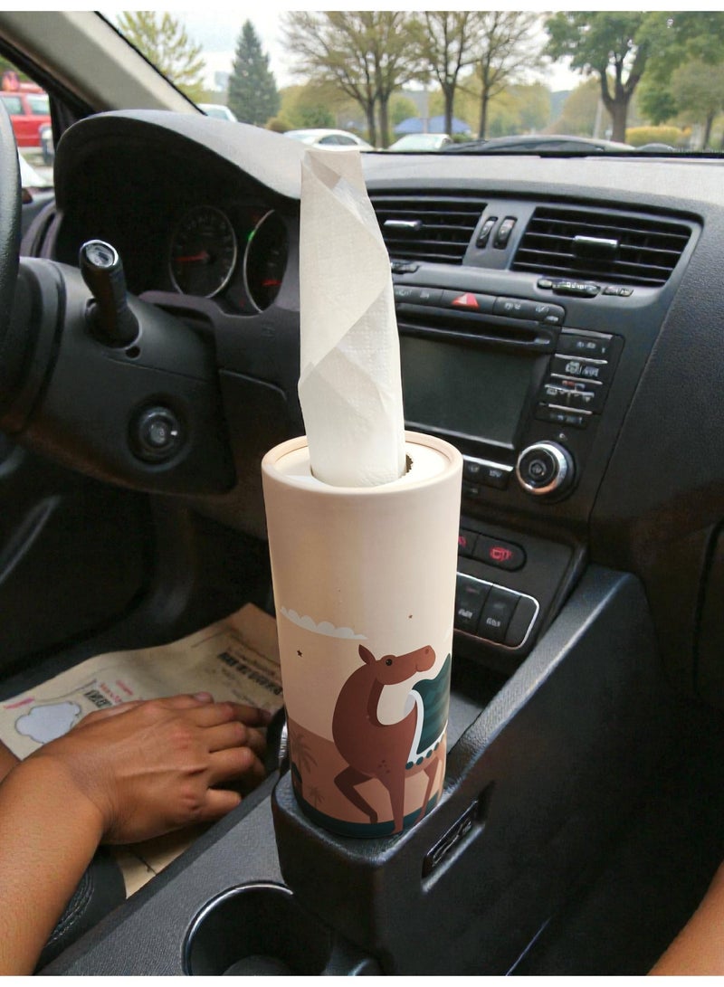 Tissue 12 Cylinderical Packs of Tissues For Cup Holders or Table - Image 2