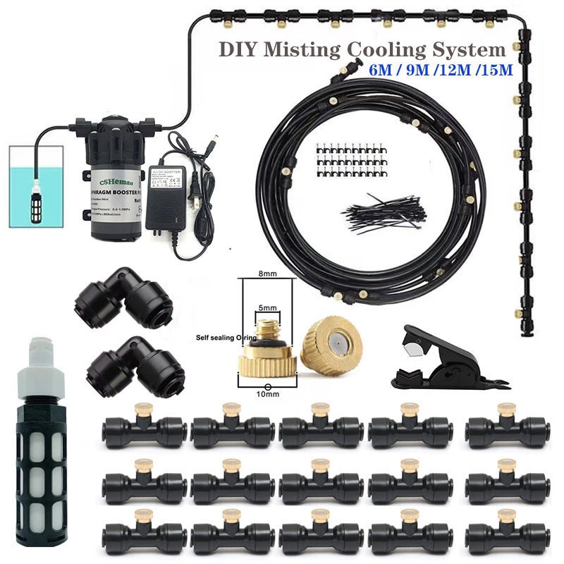 Outdoor Low Pressure Misting System for Garden Cooling - Image 1