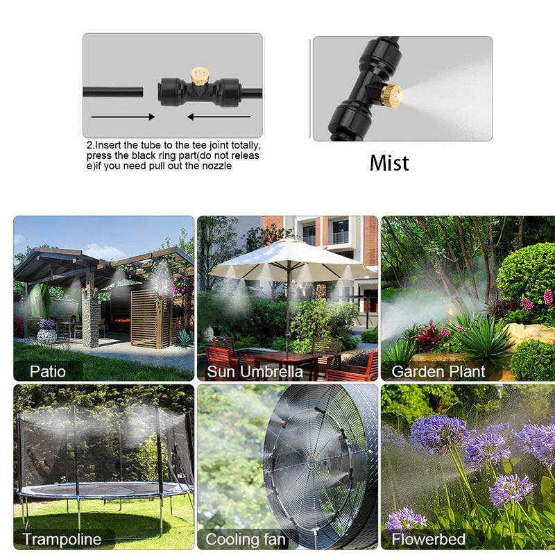 Outdoor Low Pressure Misting System for Garden Cooling - Image 2