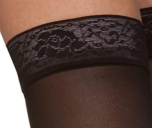 SIGVARIS Women’s Style Sheer 780 Closed Toe Thigh-Highs w/Grip Top 20-30mmHg - Large Short - Cafe - Image 4