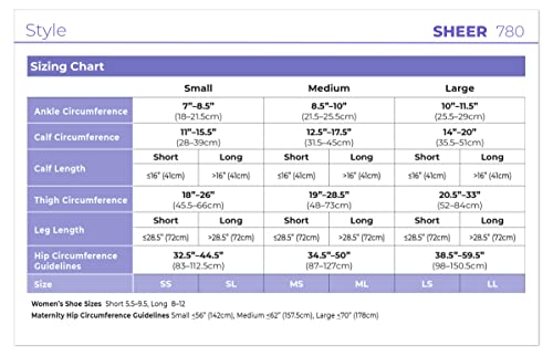 SIGVARIS Women’s Style Sheer 780 Closed Toe Thigh-Highs w/Grip Top 20-30mmHg - Large Short - Cafe - Image 5