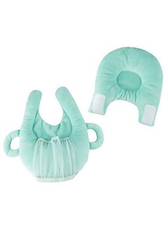 Gonice Detachable Adjustable Self-Feeding Nursing Pillow with Washable Cover and Bottle Pocket Green  - Image 2