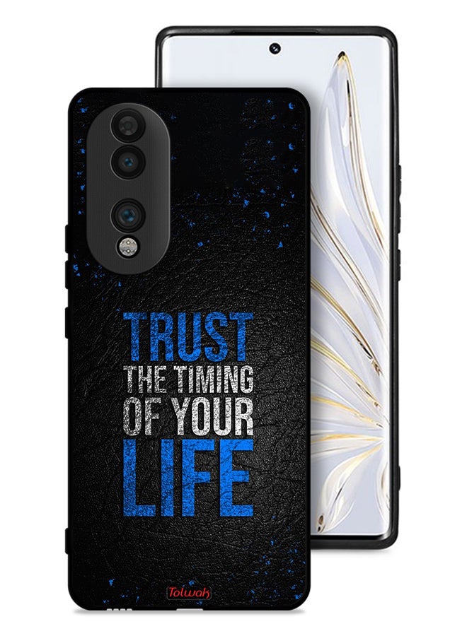 Tolwak Honor 70 Protective Case Cover Trust The Timing Of Your Life - Image 1