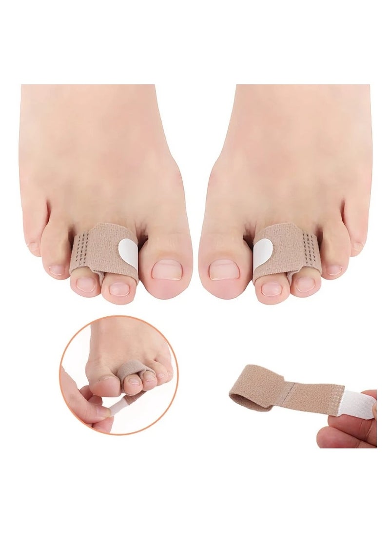 Toe Splints Straightener Broken Toe Wraps Cushioned Bandages Hammer Toe Separator Splints for Broken Injured Finger Hammer Toe 4Pcs - Image 4
