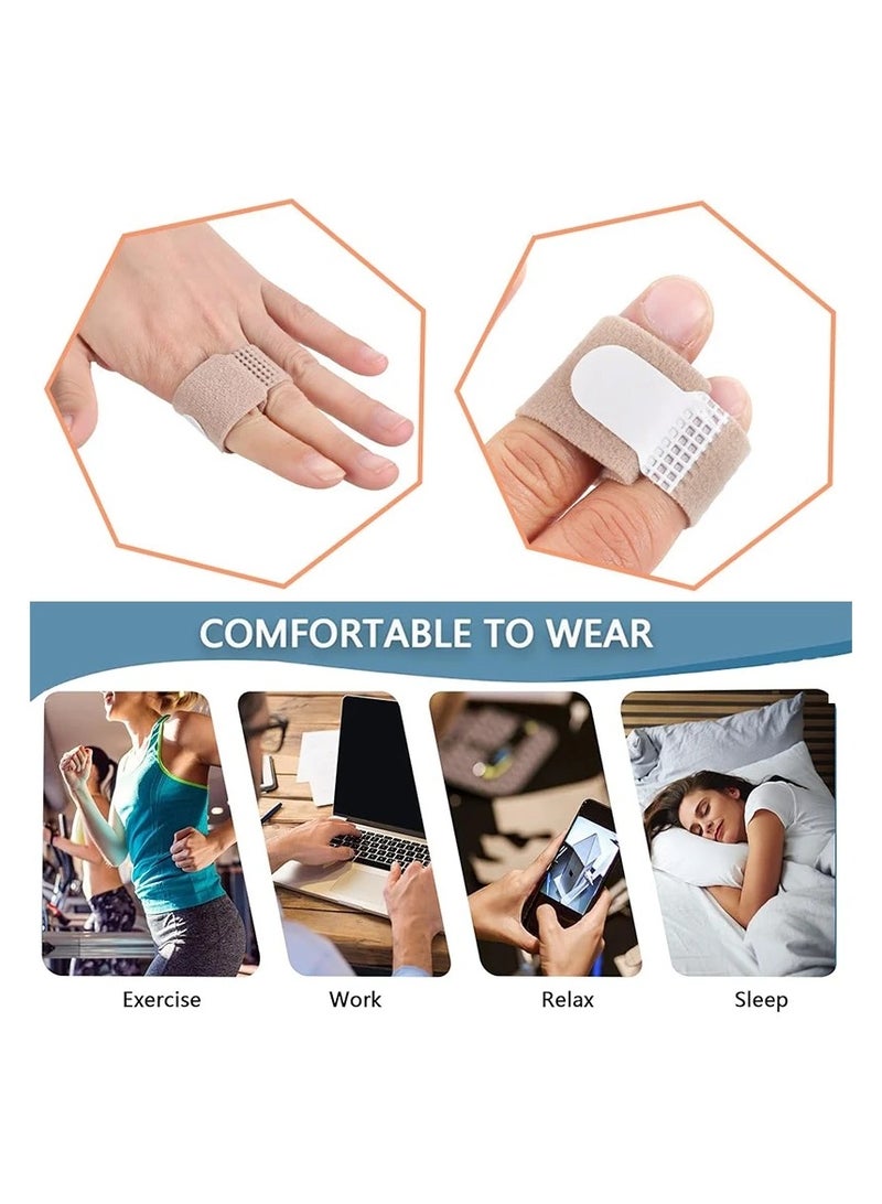Toe Splints Straightener Broken Toe Wraps Cushioned Bandages Hammer Toe Separator Splints for Broken Injured Finger Hammer Toe 4Pcs - Image 5