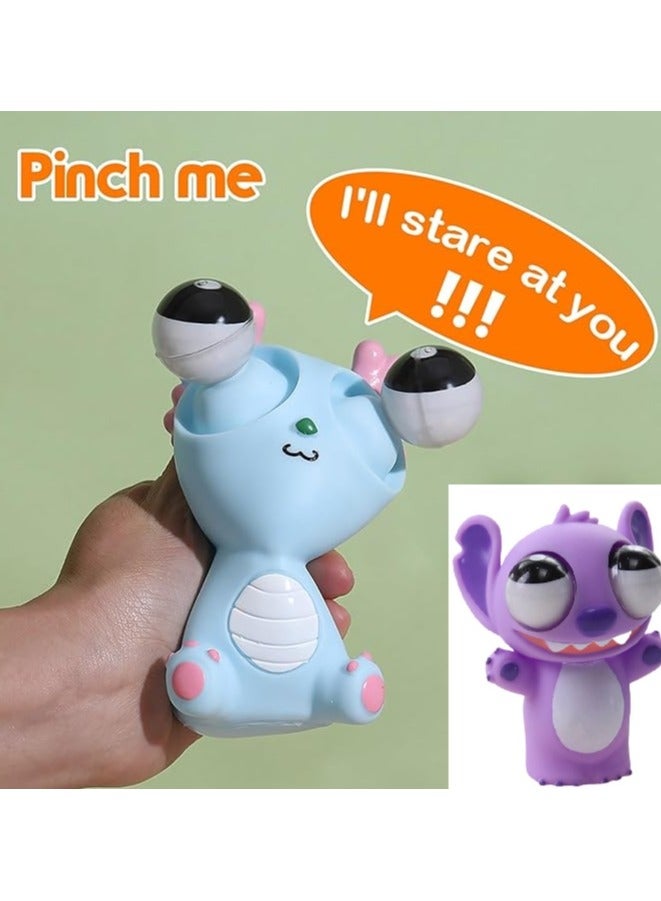 فولانري كرات تنين مفرقع للتوتر للأطفال والكبار، لعبة لتخفيف التوتر، لعبة عيون بارزة، ألعاب لتخفيف التوتر والقلق، قطعتان (أزرق وأرجواني) - Image 5