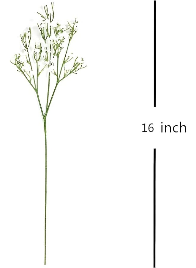 Artificial Baby's Breath - Elegant Silk Flower Bouquets, 16 Inches for DIY Wedding Decor, Home Centerpieces, Garden Arrangements, and Table Decorations (5 pcs) - Image 1