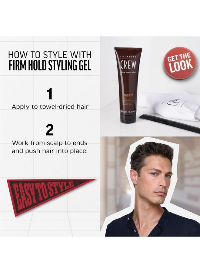 AMERICAN CREW جل تصفيف الشعر للرجال من أمريكان كرو، تثبيت قوي، غير متقشر، 3.3 أونصة سائلة - Image 3
