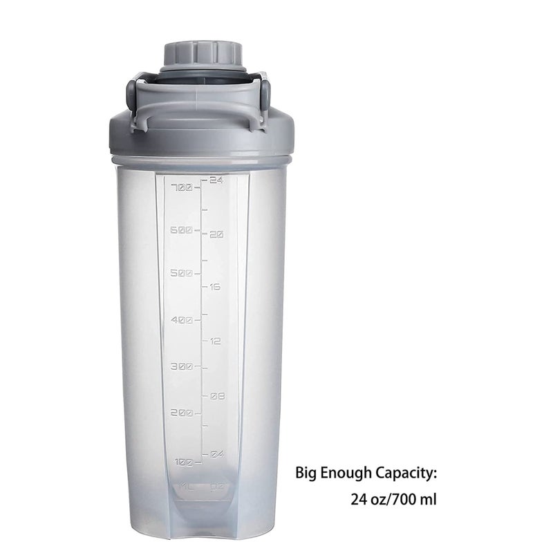 SOLARAE Fitness Shaker Bottle, Fitness Sports Classic Protein Shaker Bottle, BPA Free, Professional Fitness cup Fashionable Portable Sport Plastic Water Shaker Bottle for Exercise - Image 3