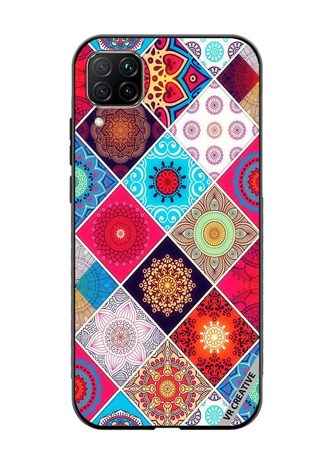 VR CREATIVE Protective Case Cover For Huawei Nova 7i/P40 Lite Flower Pattern Design Multicolour - Image 1