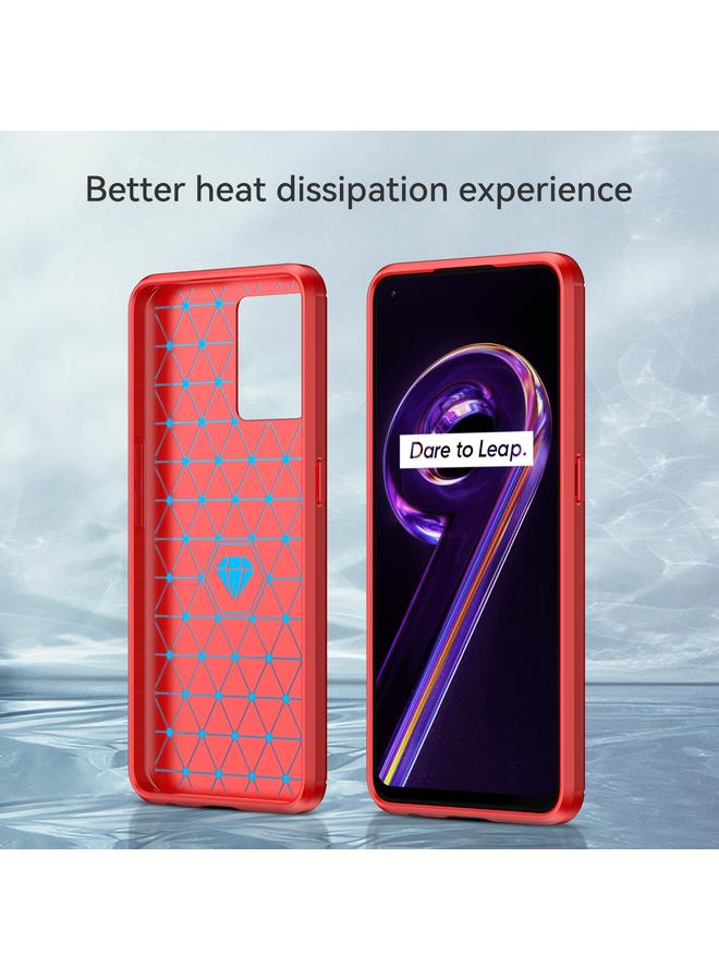 S-TOP Case For Realme Narzo 50 Pro Brushed Texture Carbon Fiber TPU Phone Case - Image 2