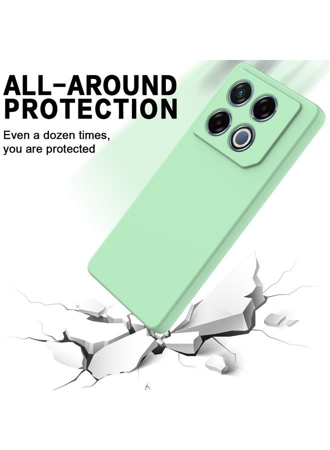 Green Tiger Case For Infinix GT 20 Pro Solid Color Liquid Silicone Dropproof Full Coverage Phone Case  - Image 5