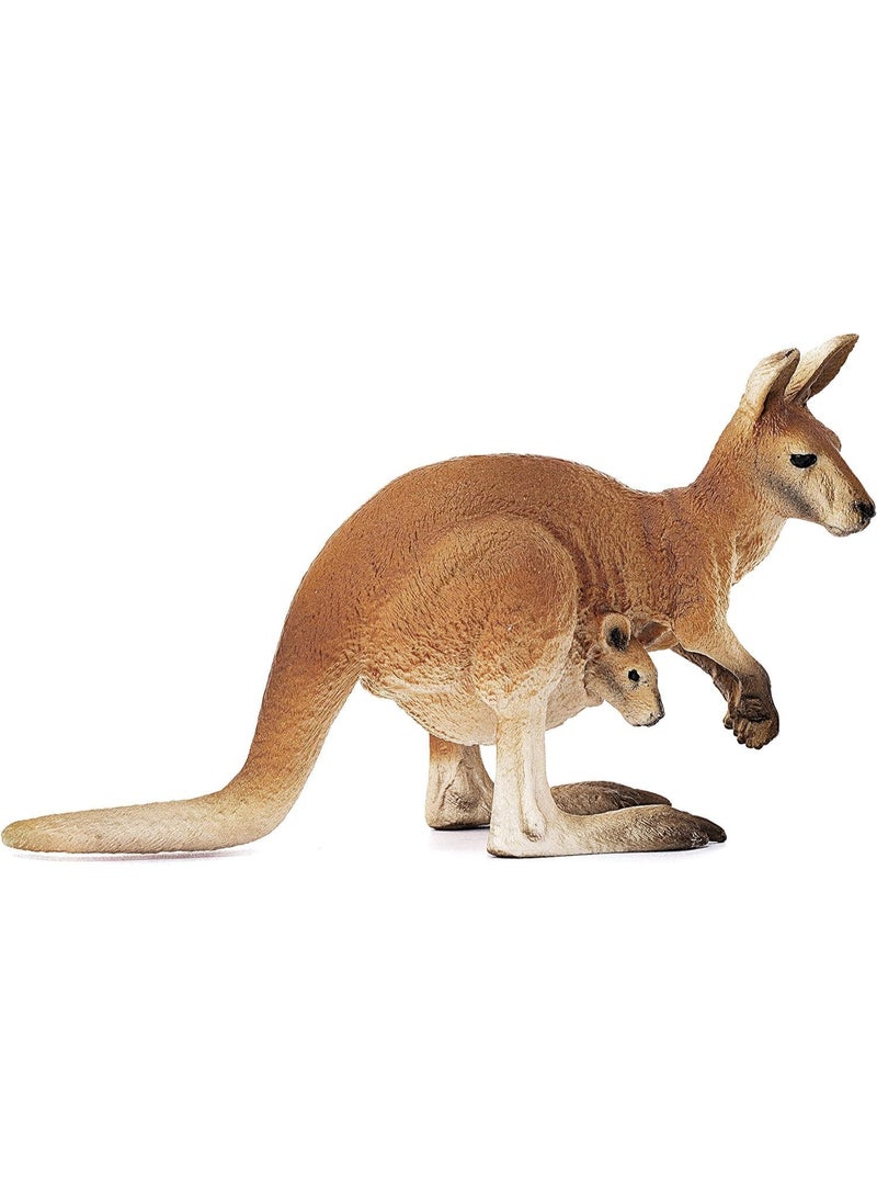 Schleich Kangaroo Toy Figure, Brown 2.6 inch 14756 - Image 2