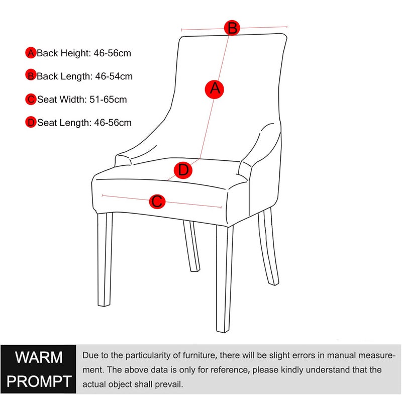House of Quirk Wingback American Side Chair Slipcover-Accent Chair Cover Slipcover with Arm,Washable Dining Chair with Nailed Trim Protector for Dining Living Room (Gold Leaf) - Image 3