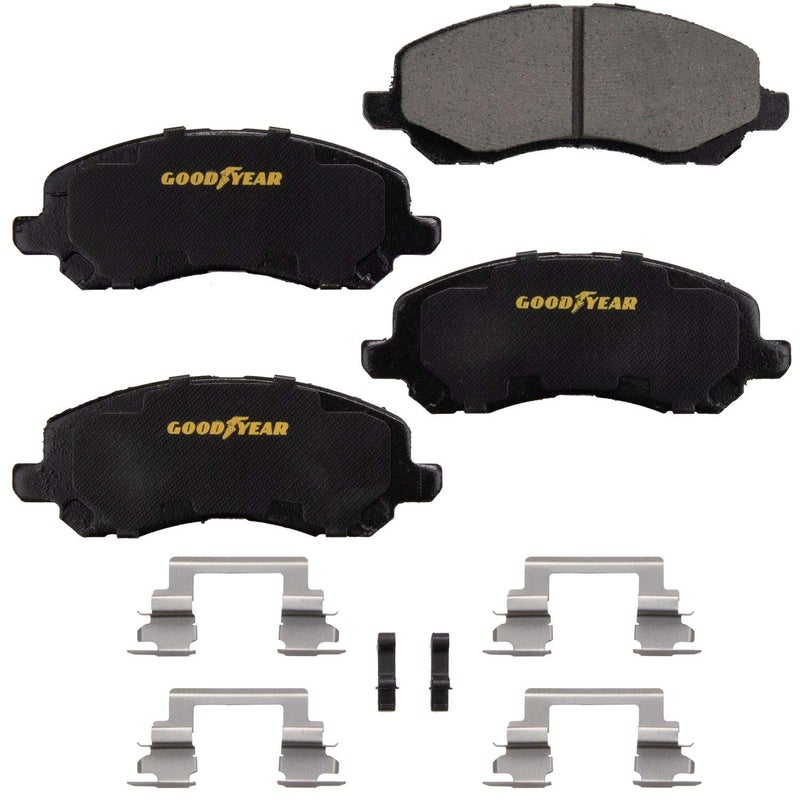 Goodyear Brakes GYD866  Ceramic Front Brake Pads fit BAIC BJ20 2018 X65 2018 Chrysler 200 1411 Sebring 1001 Dodge Avenger 1408 Caliber 1207 Stratus 0501  More  See Applications Below