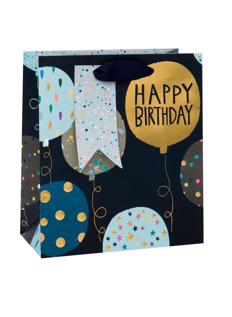 Glick Printed Birthday Gift Bag Balloons