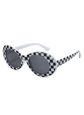 Clout Goggles Oval Mod Retro Vintage Sunglasses Round Lens,Checkered - pzsku/ZC55663925AC81AD42A51Z/45/_/1735817429/31498884-ec3b-4ec6-a1ff-fb339752d6ed