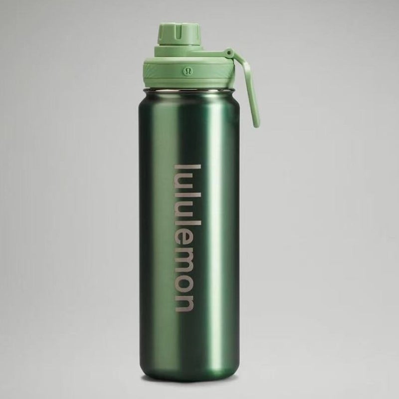 Double Wall Stainless Steel Vacuum Insulated Sports Water Bottle with Straw Lid, 24h Cold Retention, Large Capacity