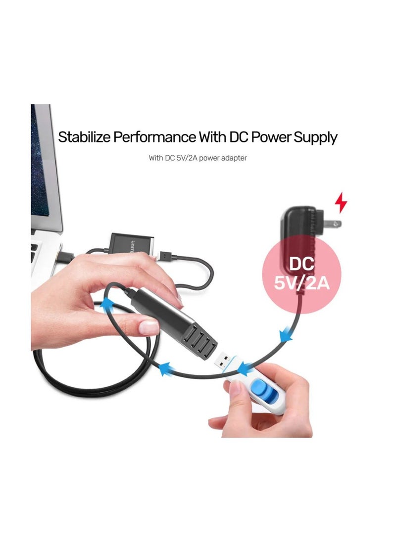 UNITEK - UNITEK 4-Port USB 2.0 Extender Over Cat 6/Cat 5e Cable, Extend USB Devices Up to 164 Feet, Plug-and-Play Solution for Keyboard, Mouse, Printer, and More - Image 1