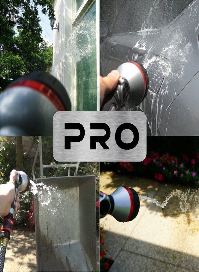 Eden 94824 Pro Metal Thumb-Control Straight 6-Pattern Turbo Nozzle W/Quick Connector Starter Set, HIGH Pressure Garden Sprayer for Hose - Image 2