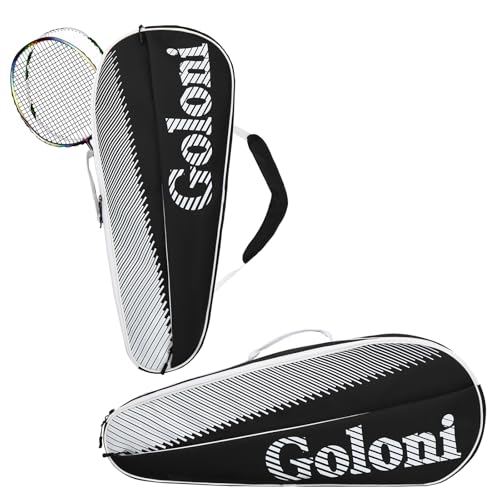 Goloni Tennis Bag 34 Racquets with Front Extral Pocket for Other EssentialsTennis Rackets Bag with Removable Shoulder StrapWhite - Image 1