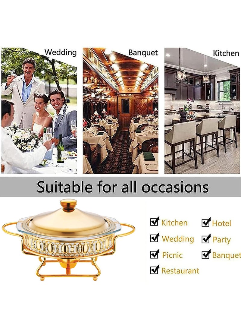 Chef Chafing Dish Buffet Set Stainless Steel Chafer and Buffet Warmers Sets Catering Buffet Mini Hot Pot Outdoor Picnic Household - Image 2