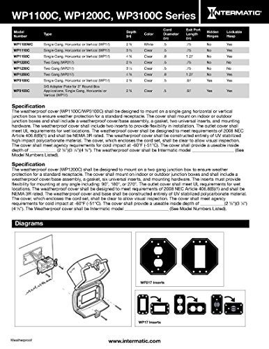 Intermatic WP3103C Outdoor 1 Gang Round Box, Clear - Image 3