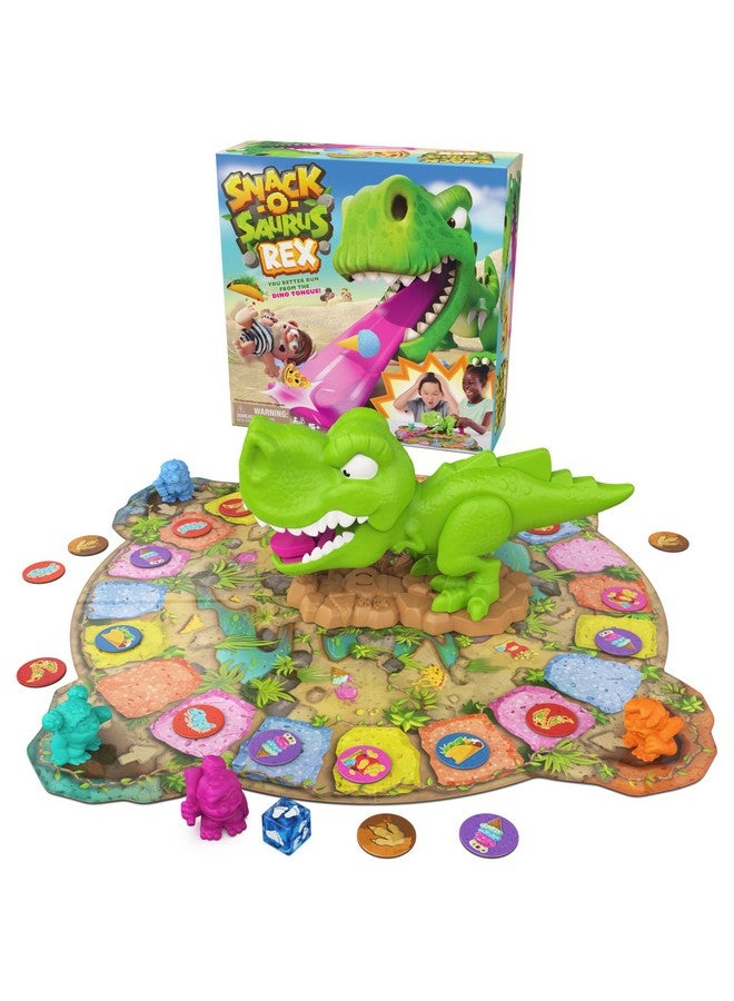 Spin Master Games, Snack-O-Saurus Rex, Interactive Dinosaur Toy for Kids, Board Games for Family Night, 2-4 Players, for Ages 5 & Up - Image 1