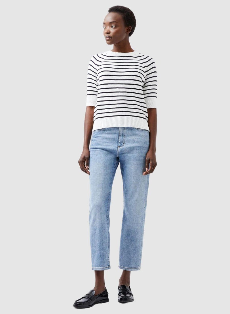 فرنش كونكشن كنزة مخططة ليلي موزارت - Image 1