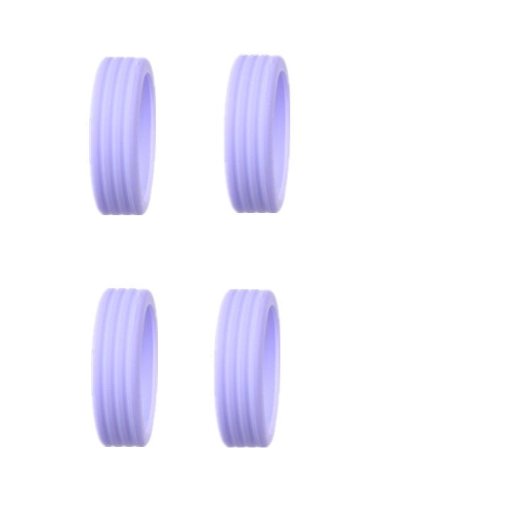 Luggage Wheel Rubber Cover Silent Travel Casters Replacement Universal Accessories Purple 4 suit