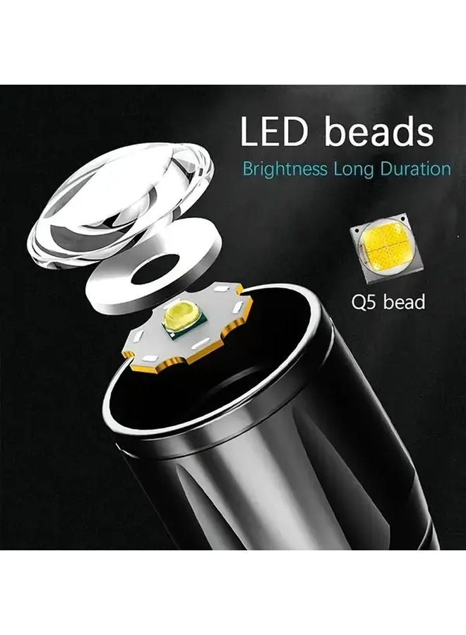 5 Pcs High Brightness Mini COB Flashlight Portable Rechargeable For Camping Cycling - Image 4