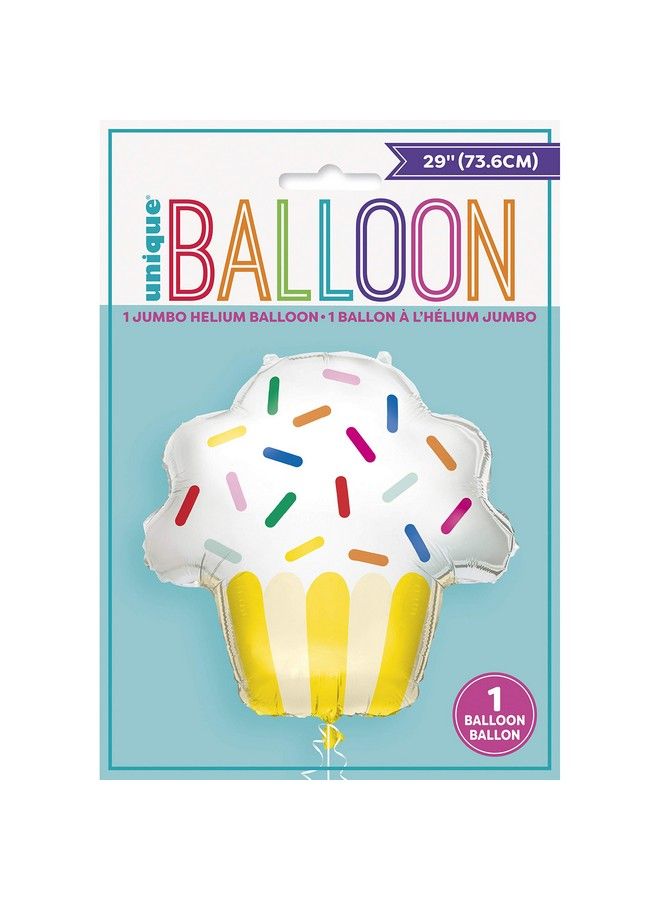 Unique Giant Cupcake Foil Balloon  1 Pc - Image 3