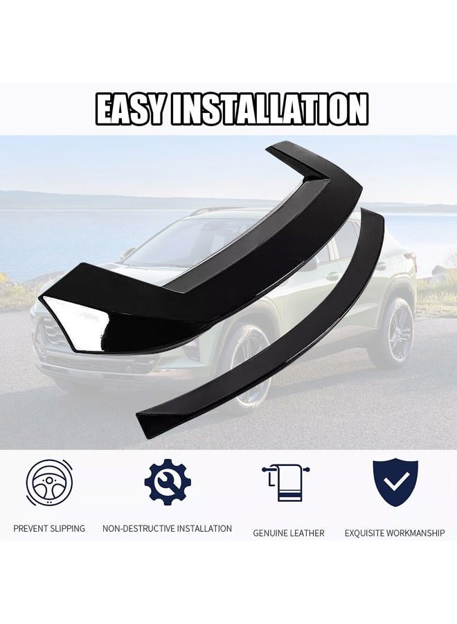 Gear Up Rear Roof Spoiler + Mid Spoiler Wing Compatible with 2013-2021 Jeep Grand Cherokee Rear Window Roof Spoiler Trunk Splitter Tailgate Mid Spoiler Wing(Glossy Black) - Image 3