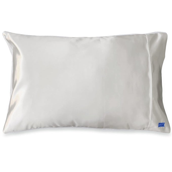 2IN1 MICROFIBER SATIN PILLOWCASE IVORY STANDARD SIZE MACHINE WASHABLE