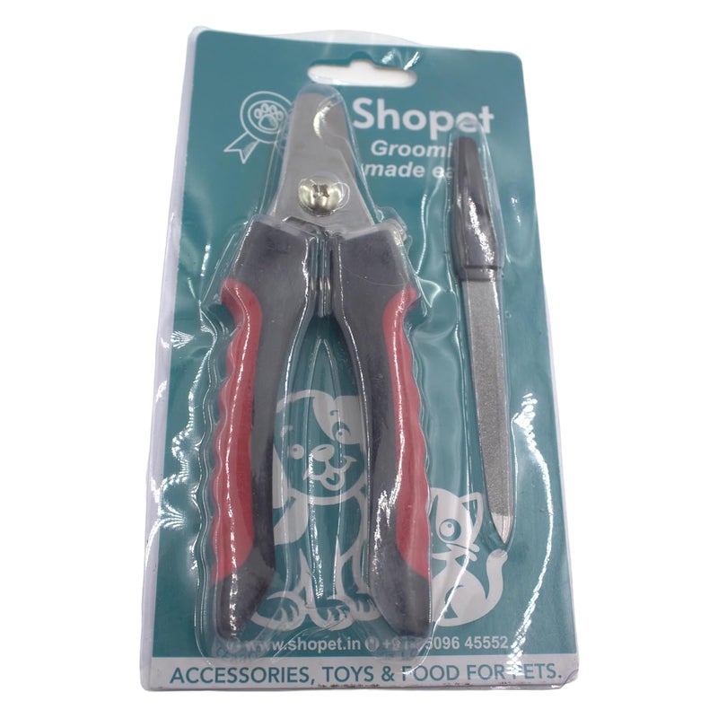 Professional HeavyDuty Pet Nail Clipper with Safety Guard Nail Filer for Dogs and Cats Durable Stainless Steel Trimmer for Large Small Pets Easy Grip RanDom Color Shipped Pack Of 1 - Image 4