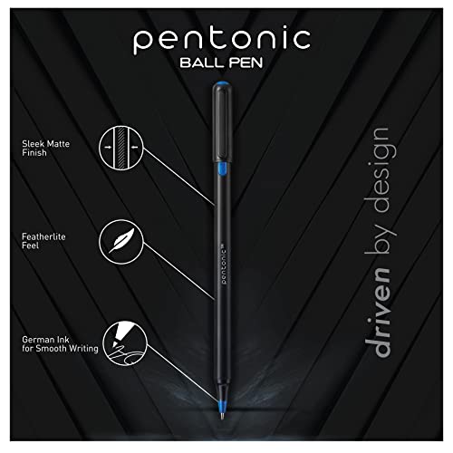 linc Pentonic Ballpoint Pens In Pen Organizer, Bulk 50 Count, Assorted Colored Ink (10 Different Colors), 1.0 mm Medium Point, Smooth Writing (PEN12177) - Image 3