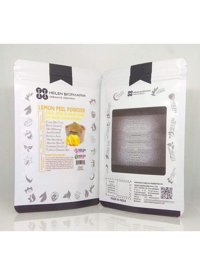 Heilen Biopharm Lemon Peel Powder For Face Skin & Hair Packs 100% Natural Food Grade (75 Gm / 2.65 Oz / 0.17 Lb)  - Image 4