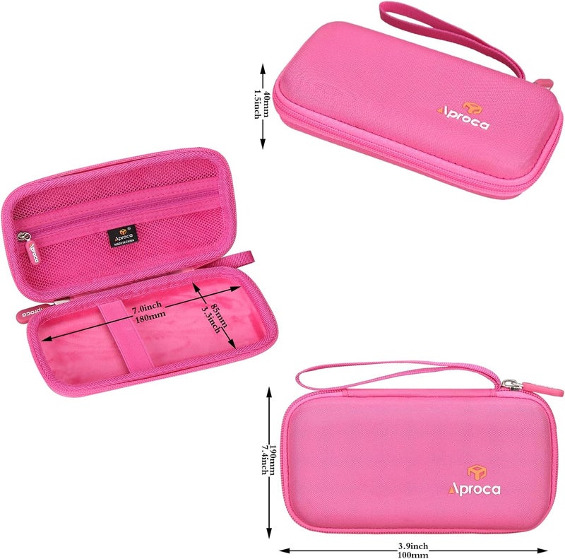 Aproca Pink Hard Storage Case for Texas Instruments TI30XIIS  TI30X IIS 2Line Scientific Calculator Case Only - Image 5