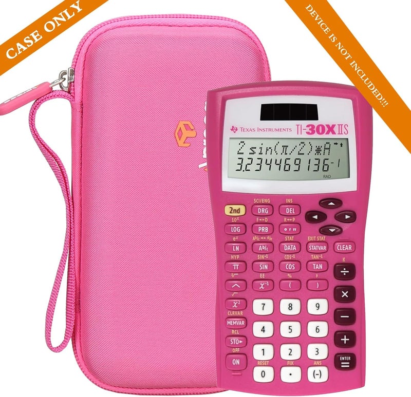 Aproca Pink Hard Storage Case for Texas Instruments TI30XIIS  TI30X IIS 2Line Scientific Calculator Case Only - Image 4