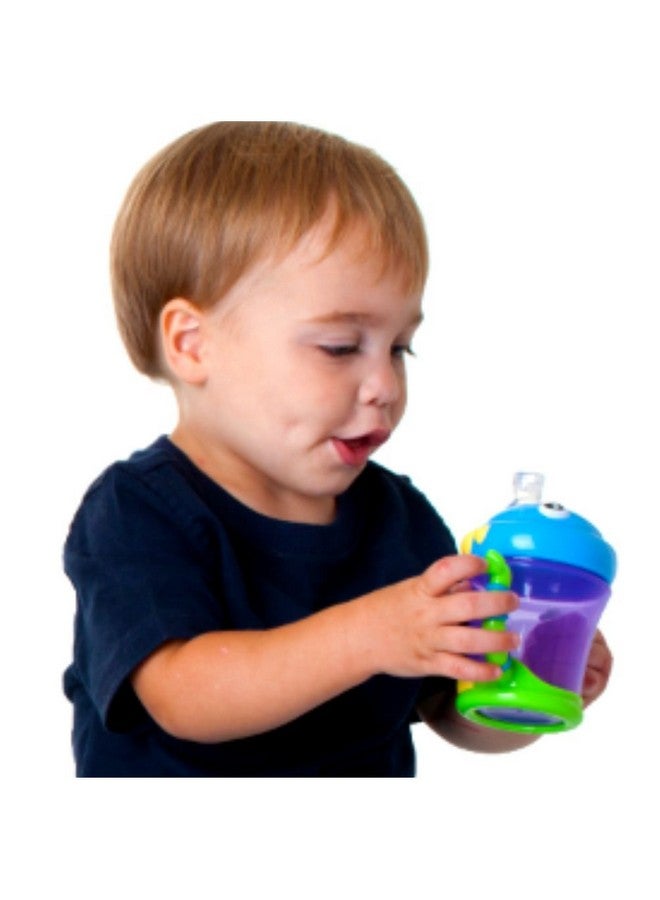 Nuby Plastic Two-Handle iMonster No-Spill Super Spout Cup, 7 Ounce - Image 5
