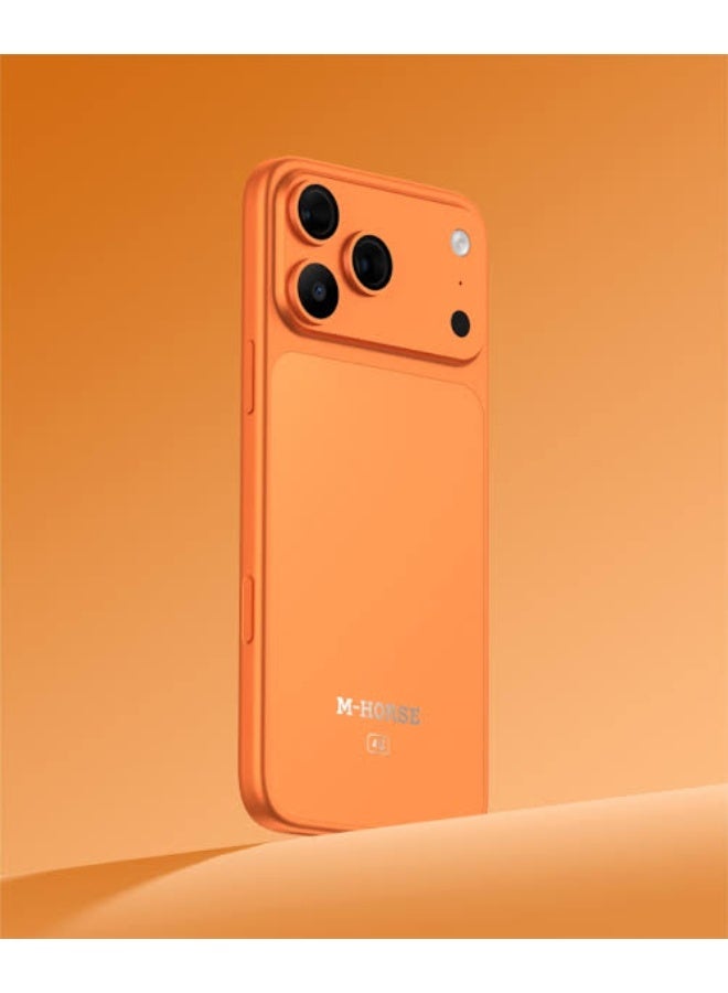 M-HORSE M17 Pro Max Smartphone with NFC, 6.6" HD+ Display, 12GB RAM, 256GB Storage, 4G LTE, Orange - Image 1